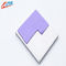 High conductivity 4w Thermal Conductive Pad 2mmT naturally tacky Silicone 55 psi Thermal Pad -40 to 160℃ for IGBTs