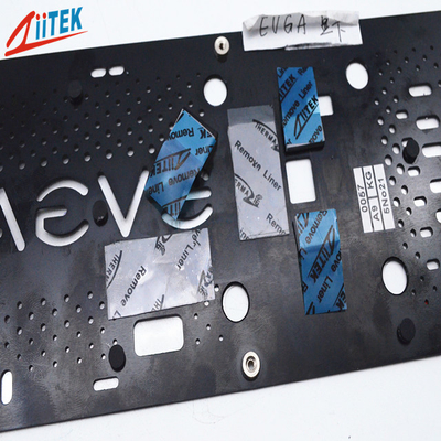 factory supply 2.9g/cc，2.0mmT heat sink pad for Set top boxes ，with fiberglass reinforced for puncture