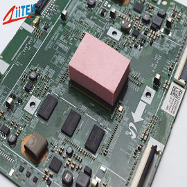 Customerized ultra soft 35 shore00 1.5W pink thermal conductive gap filler pad 2.34 g/cc for Memory Modules