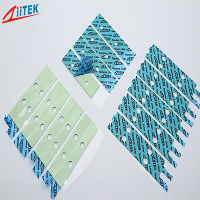 Highly Efficient Thermal Conductivity 6.0 W/MK 100x100mm Silicone Thermal Pads For Laptop Heat Insulation Materials