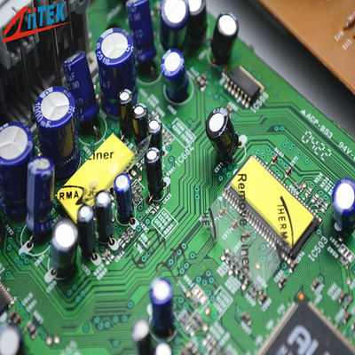 Yellow 2.0W/mK Thermal Gap Filler Pad Thermal Insulators Materials For Various Electronics