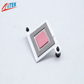 Popular manufatured ultra soft  3W/MK 35shore00 Compressible Thermal Conductive Pad Pink  High durability for LED