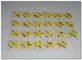 Yellow High Dielectric Strength Thermal Conductive Pad 3.0W/mK For Telecommunication Hardware silicone pad -50 to 200℃