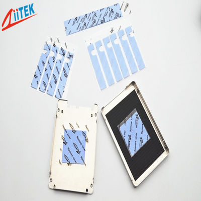 Ultra Soft Naturally Tacky Thermal Gap Filler Blue Silicone Rubber Sheet With 2.0W/mK Thermal Conductivity Designed For Heat Transfer