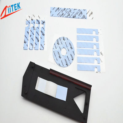 Ultra Soft Naturally Tacky Thermal Gap Filler Blue Silicone Rubber Sheet With 2.0W/mK Thermal Conductivity Designed For Heat Transfer