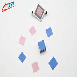 Pink Low Resistance Thermal phase chaging materials Interface Pad  For Computer Serves 0.95 W/MK