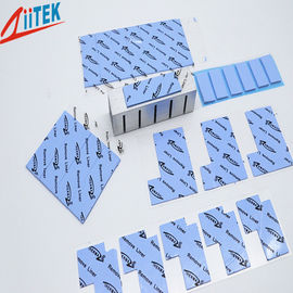 High Thermally Conductive Insulation Silicone Pad Blue Thermal Conductive Gap Pad For LED Street Lights
