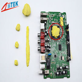 2W/MK Yellow Soft Silicone Thermally Conductive gel  for LED Thermal Power Supply High Voltage Insulator Thermal Gel