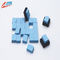 Blue Color Electronic Thermal Gap Filler , Gpu Ic Chip Thermal Conductive Pad