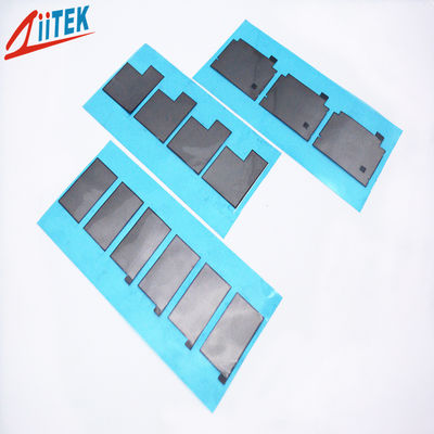 High Performance 85 Shore A Thermal Graphite Sheet 6.0W/MK With 0.25mm Composite Thickness