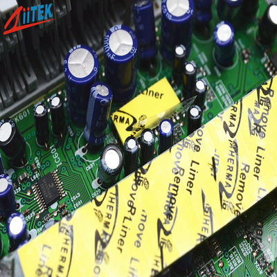 Yellow 2.0W/mK Thermal Gap Filler Pad Thermal Insulators Materials For Various Electronics