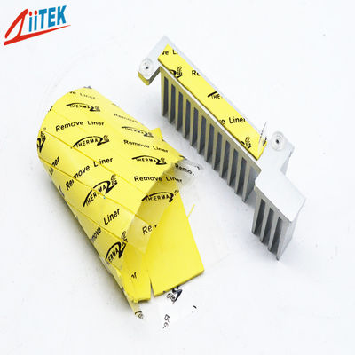 Yellow 2.0W/mK Thermal Gap Filler Pad Thermal Insulators Materials For Various Electronics