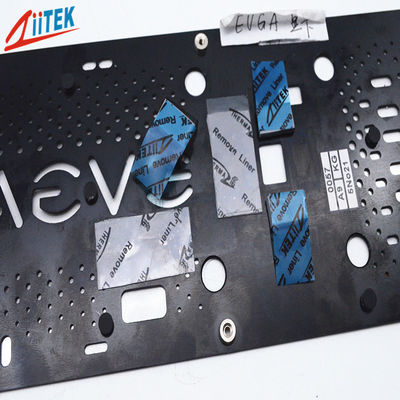 Factory Custom Size Battery Led Laptop Termal Pad 2W 1.5mm Silicone Themals Conductive Pads For GPU CPU Cooling